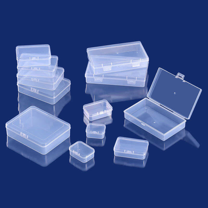 PP Plastic Rectangular Box Rectangular Storage Box Transparent Storage ...