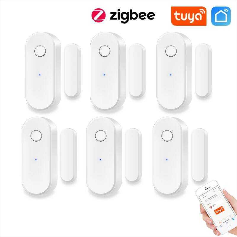 Tuya Zigbee Door Sensor Smart Home Security Window Detector Automatic ...