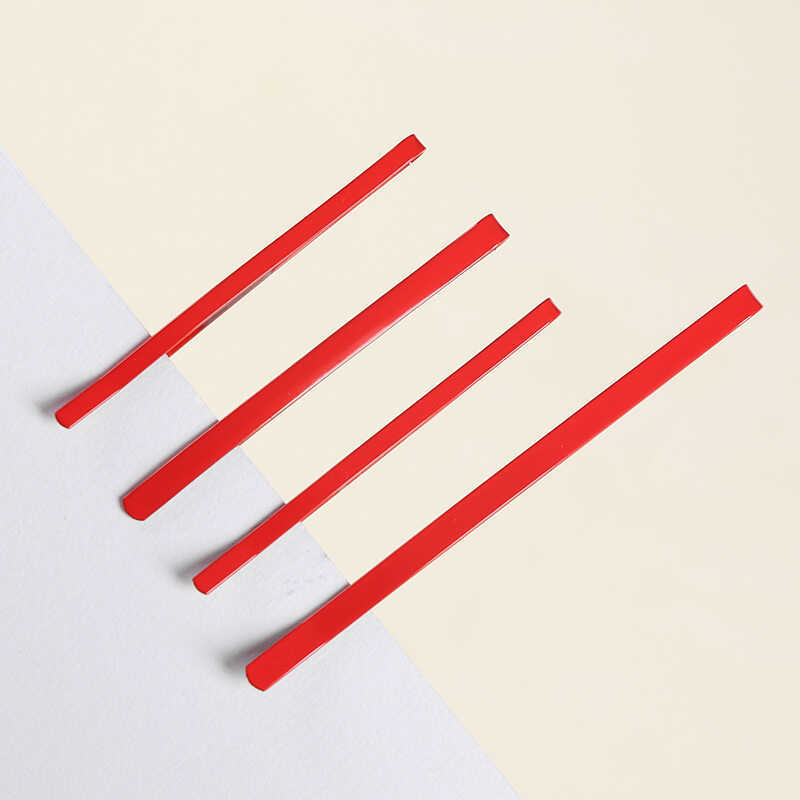 White Large Curved Red And Hair Clips Bow-Shaped One-Word Clips Braided ...
