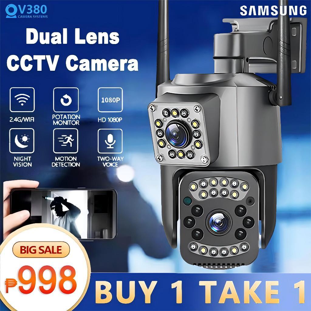 BUY 1 TAKE 1 V380 Pro CCTV Camera Dual Len 16MP APP Control Auto ...