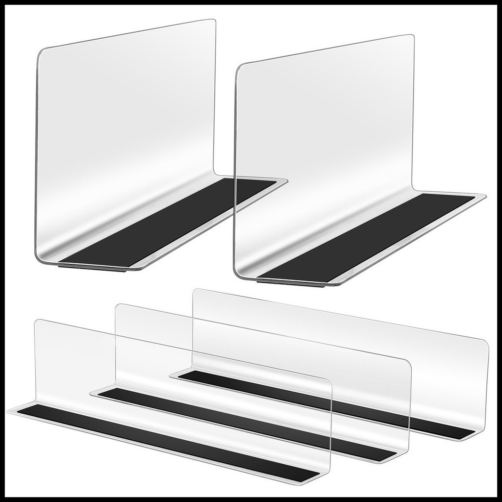 Clear Acrylic Shelf Dividers Closets Shelf Separator Bedroom Kitchen ...