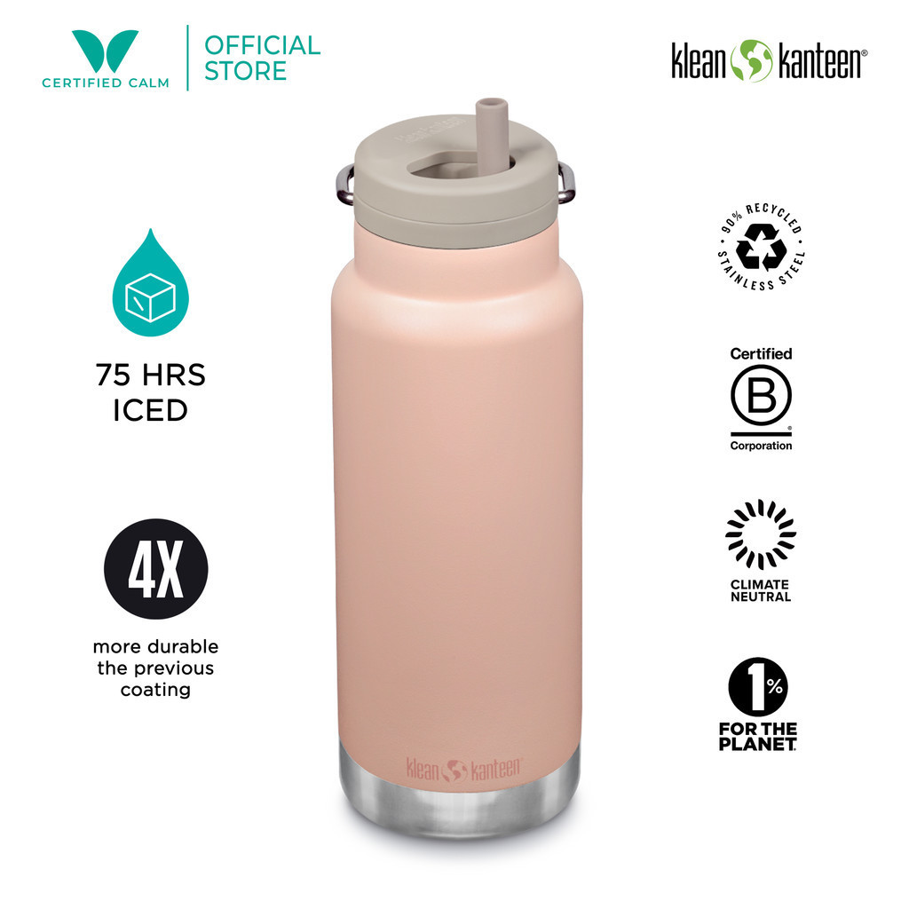 Klean Kanteen TKWide 32oz Met Twist-dop – Zwarte Thermosfles Die écht Lang Koud Of Warm Blijft
