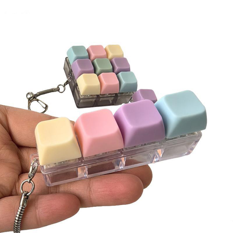 Mechanical Keyboard Switch Tester – 1/4/5/9-Key Fidget Button Keycap ...