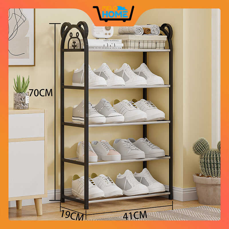 5 Layer Simple Cute Bear Shoe Rack Cabinet Student Dormitory Assembled ...