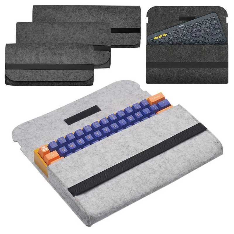 Portable 60/ 87/104 Keys Keyboard Bag Keyboard Pack Felt Bag Mechanical ...