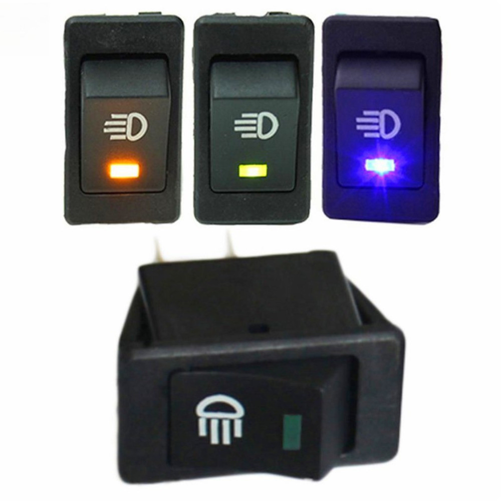 Boat Shape 12V 35A Car Auto Fog Light LED Dashboard Rocker Toggle ...