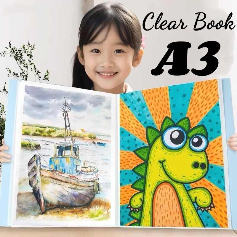 A3 Clear Book Paper Organizer Clear Folder Organizer Clearbook Paper ...