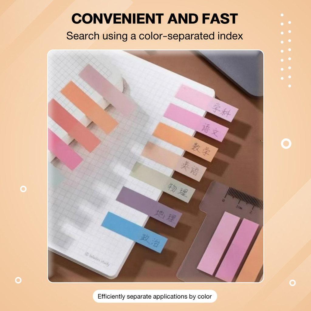 Scrapbook Index Sticky Color Sticky Note Classification Sticker 200 ...