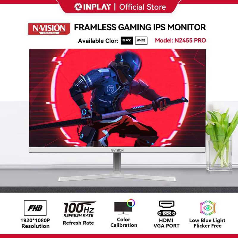 Nvision 22/24/27 Inch IPS Monitor 100Hz Full HD Frameless Gaming ...