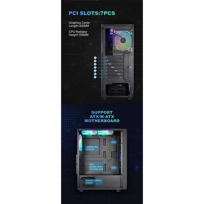 Fast Delivery Chinese Oem Desktop System Unit Case PC Computer Gaming ...