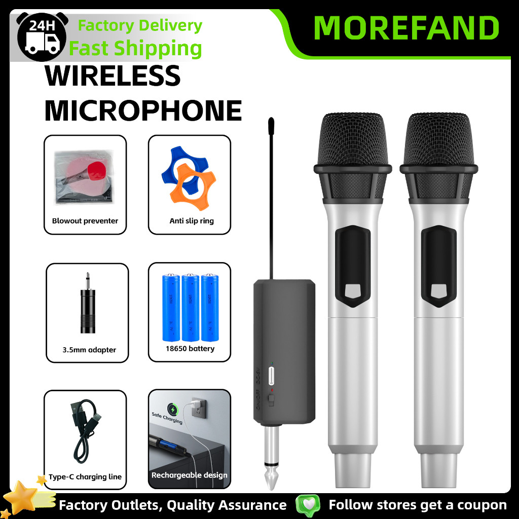 microphone bluetooth 108v microphone for videoke Wireless microphone ...
