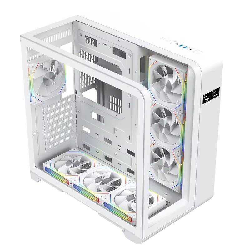 Lovingcool Triple Sided Tempered Glass Full Tower PC Gaming ATX ITX ...