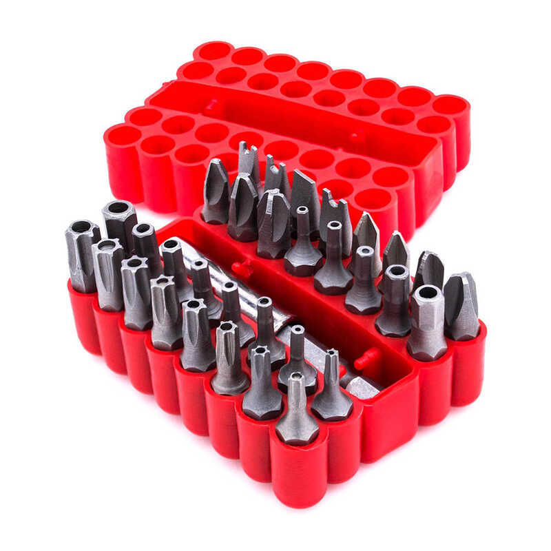 33 In 1 Hollow Screwdriver Set With Extension Rod Magnetic Phillips ...
