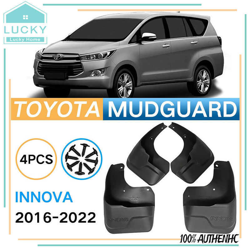Toyota Innova 2016 To 2022 Mud Guard With Screw Matte Black 2017 2018 ...