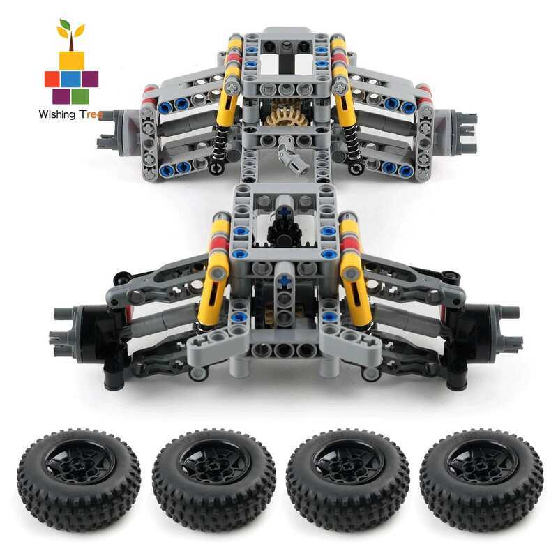 X MOC 4Wd Building Blocks Car Chassis With Independent Suspension And ...