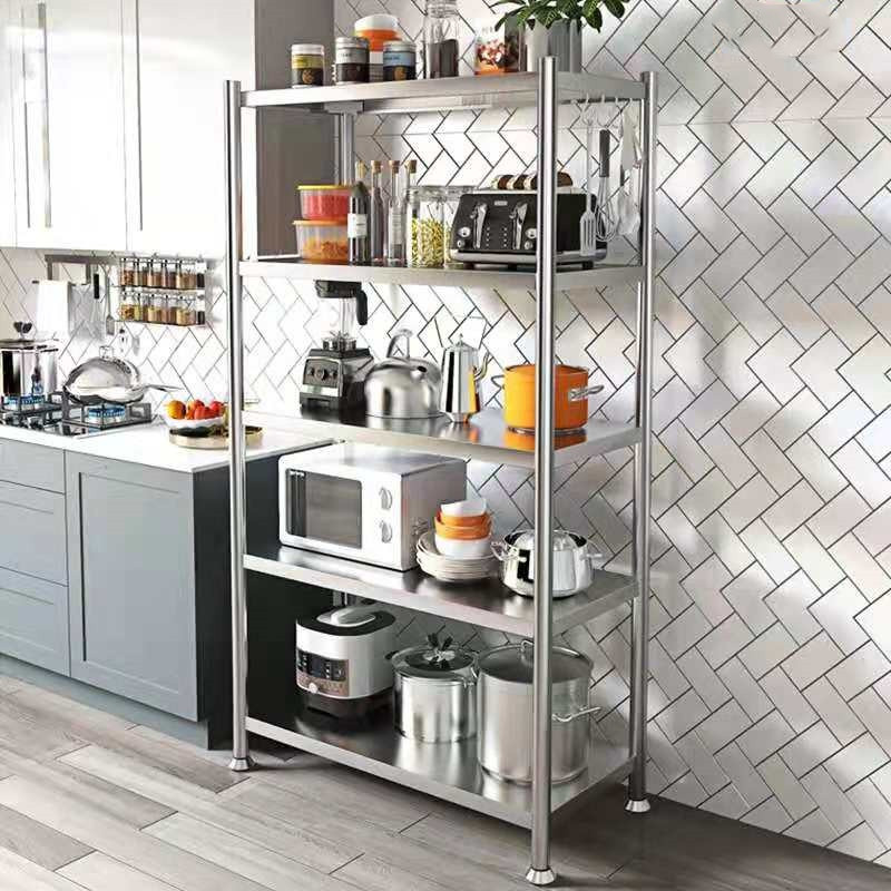 3/4/5 Layer Kitchen Organizer Storage Rack 304 Stainless Steel Shelf ...
