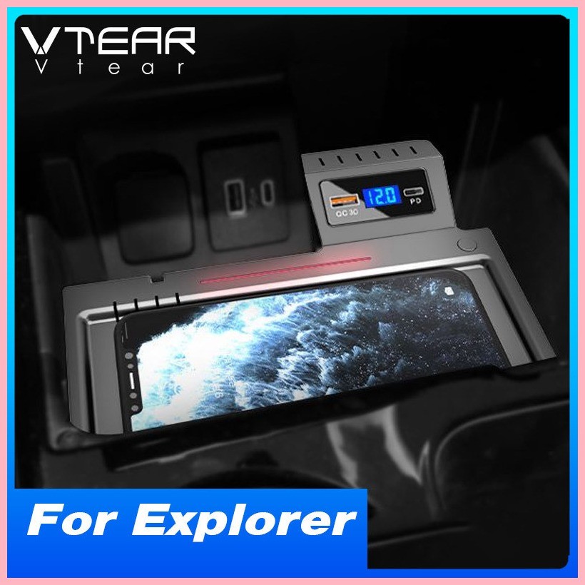 Fast Phone Charging Car Wireless Charger Plate For Ford Explorer ...