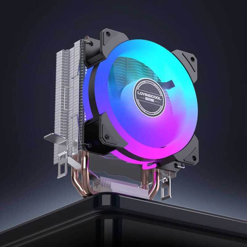 Lovingcool 2025 High Performance Radiator 2 Heatpipe Rgb Cpu Air Cooler ...