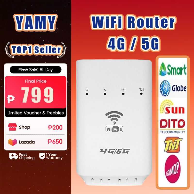 YAMY Wifi Router With SIM Slot And LAN Network 1000Mbps Multi-Mode Wi ...