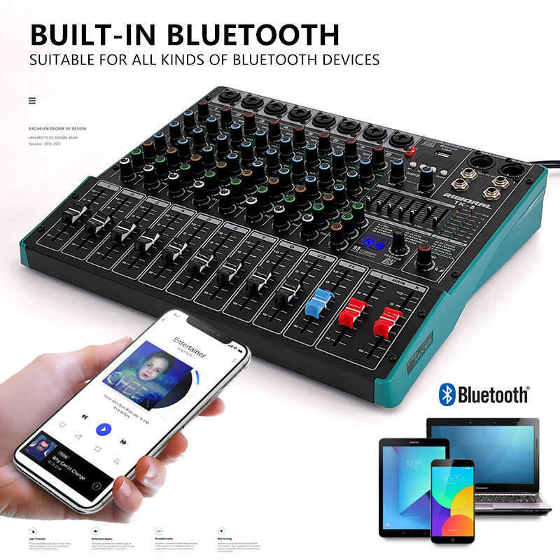 system sound 6 8 12 16 channel interface with 7 paragraphs equalizer 99 ...