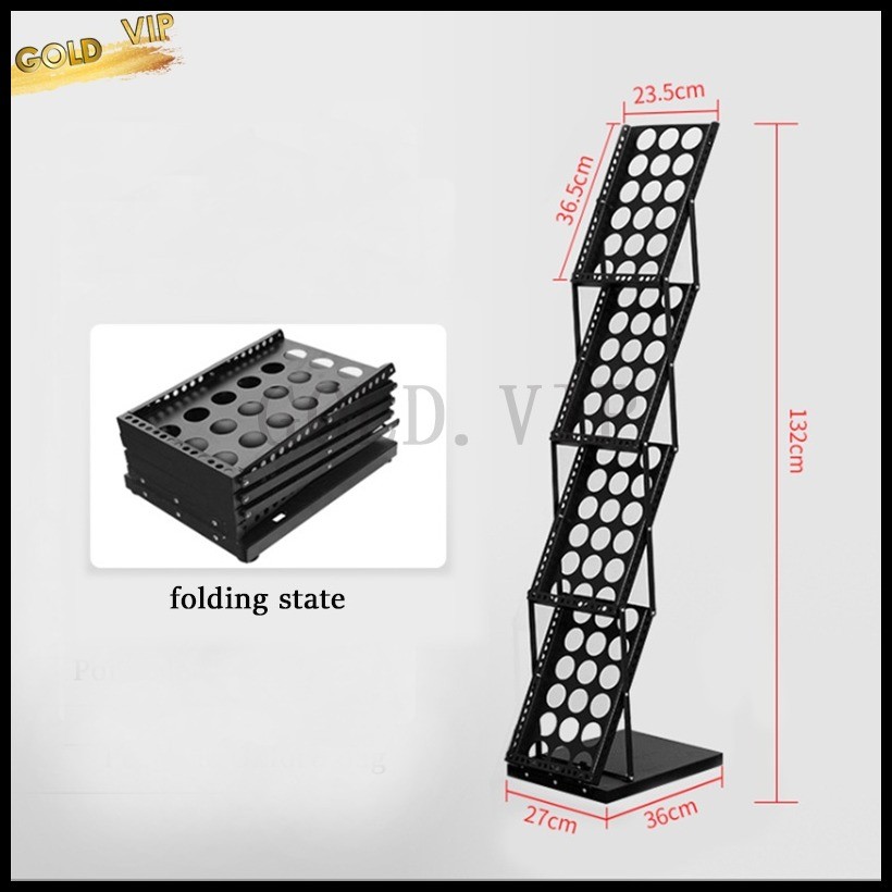 Gold VIP Newspaper Rack Photo Studio Shooting Display Display Magazine ...