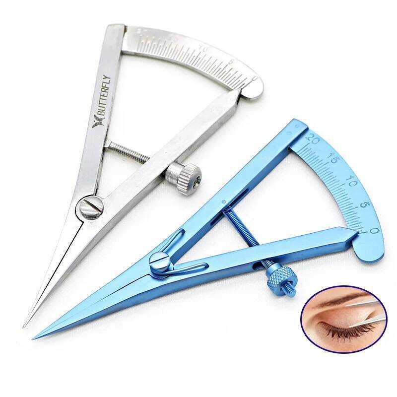 Double Eyelid Measuring Ruler Cosmetic Stainless Steel Equipment Eye ...