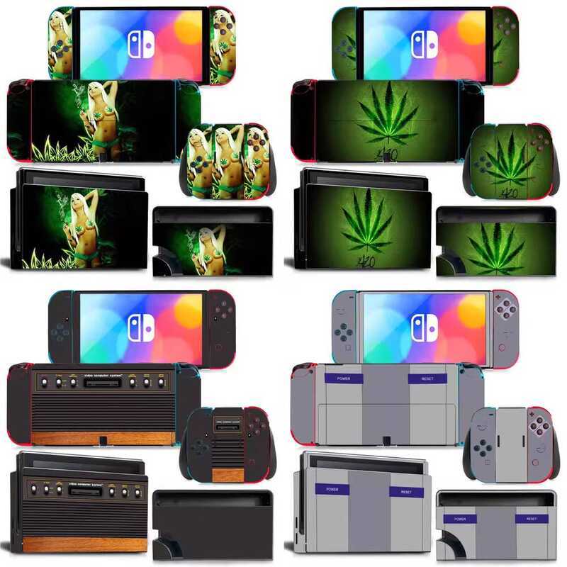 30 Switch OLED Motion Sensing Fitness Game Console Stickers PVC ...