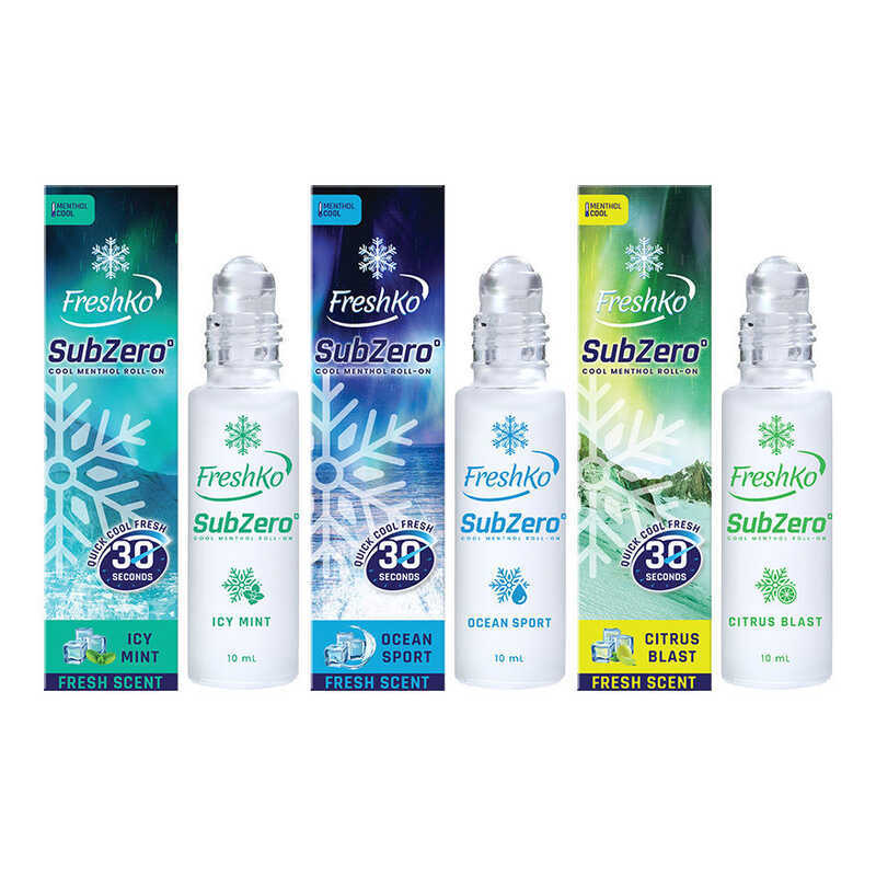BUNDLE Promo! Freshko Subzero Cool Menthol Roll-On 10Ml | Shopee ...