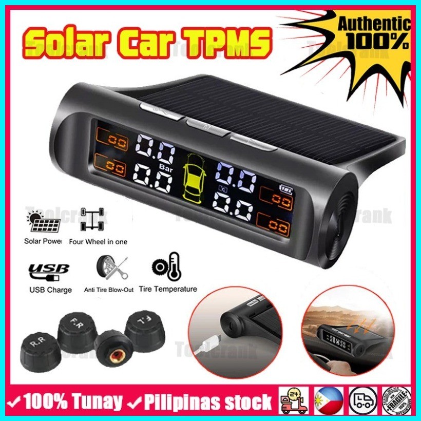 TPMS LCD Display Car Tire Pressure Alarm Monitor System Internal ...