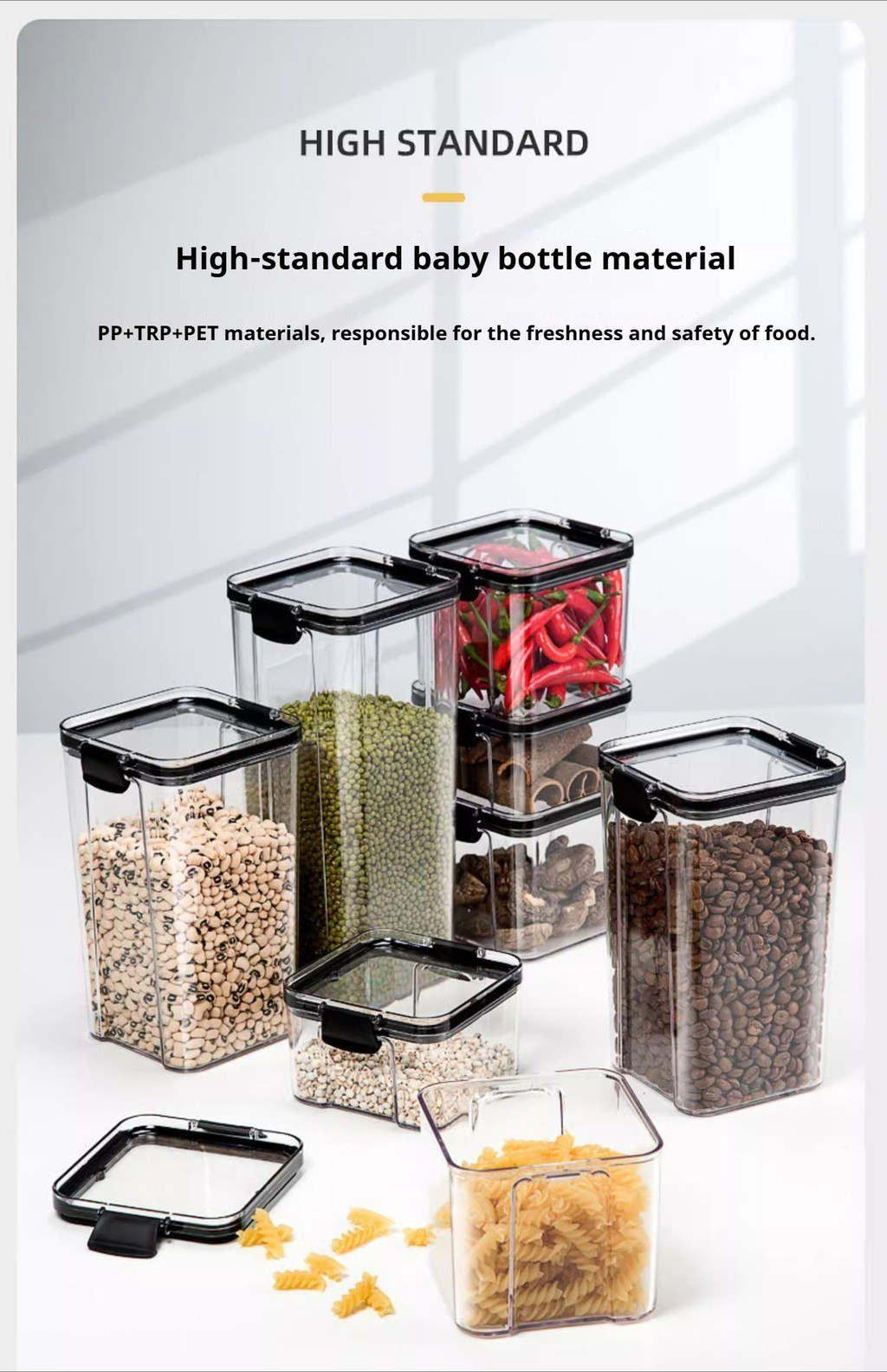 Stackable Airtight Food Storage Container Airtight Container for Grains ...