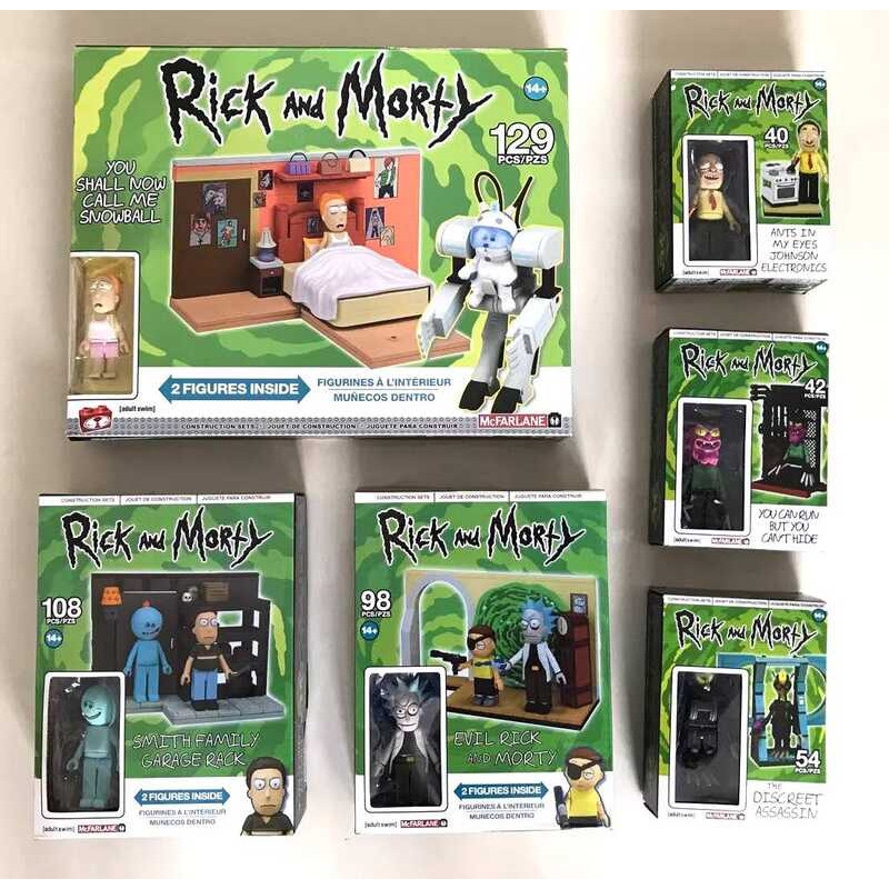 Macfarrick Rick Morty around Assemble and Building Blocks 4cf | Shopee ...