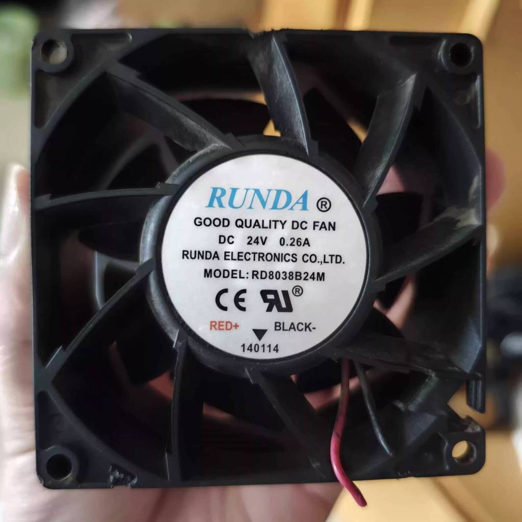 Brand New Runda RD8038B24M 24V 0.26A 8038 Inverter Fan Cabinet Axial ...