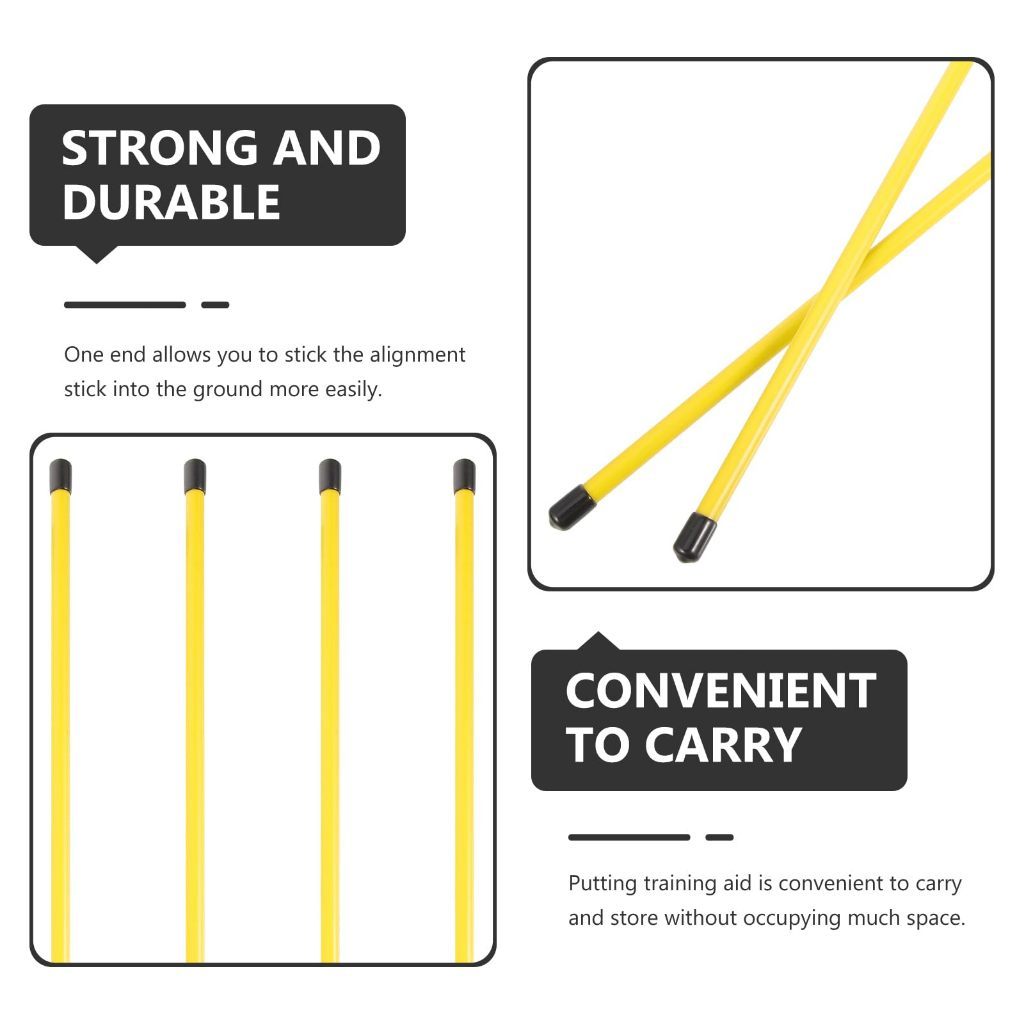 PGM 2pcs Golf Alignment Training Stick 48 Inch Golf Direction Stick ...