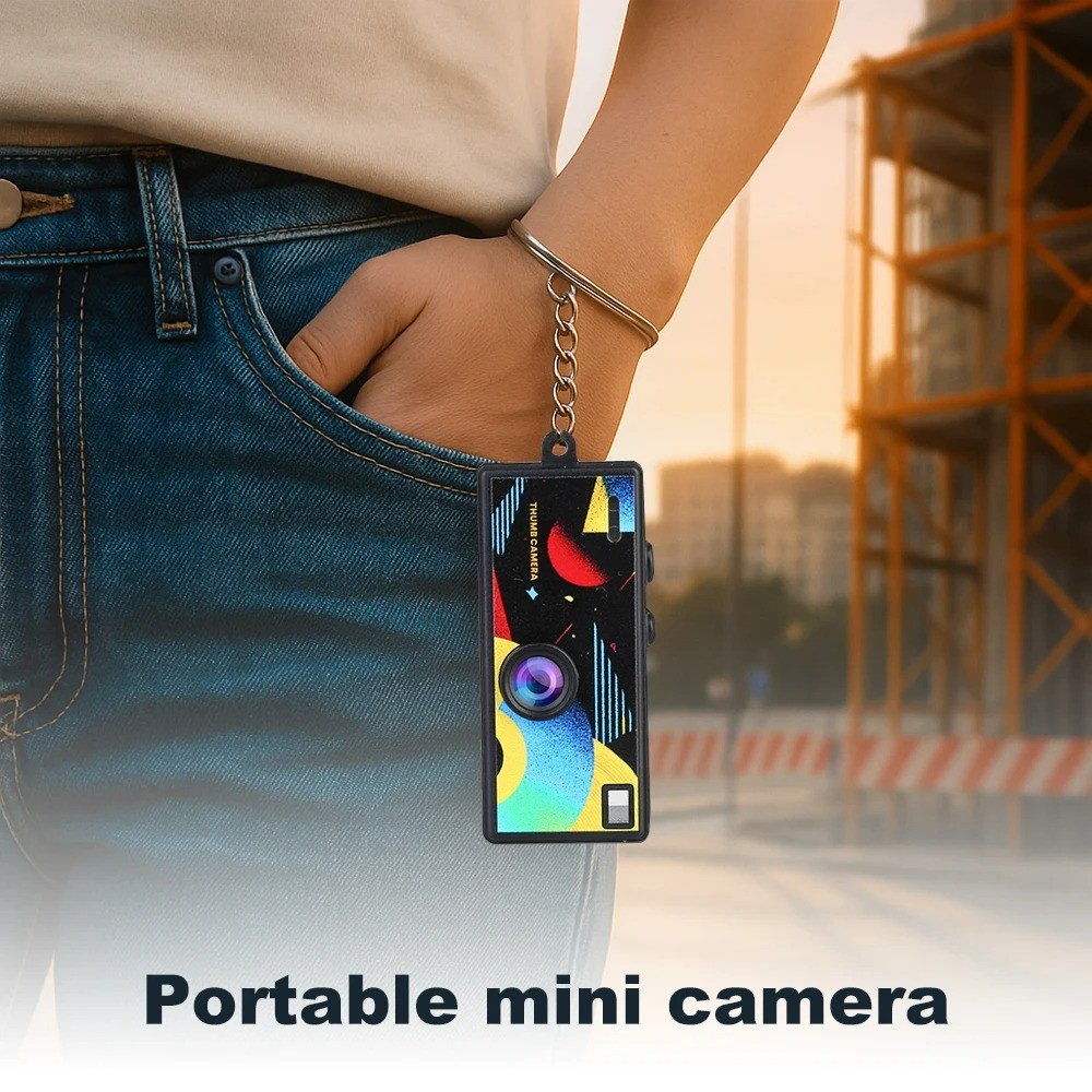 Mini Keychain Thumb Camera with 1080P HD Video Recording and 130 Degree ...