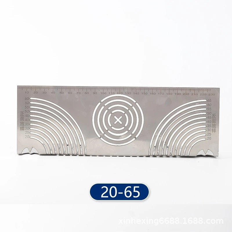 Multifunctional Metal Ruler For Square Tube Rounded Corners and Angles ...