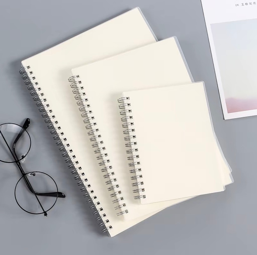 GOODAY MUJI Style Spiral Notebook A5 A6 B5 A4 Lined Blank Grid 80 ...