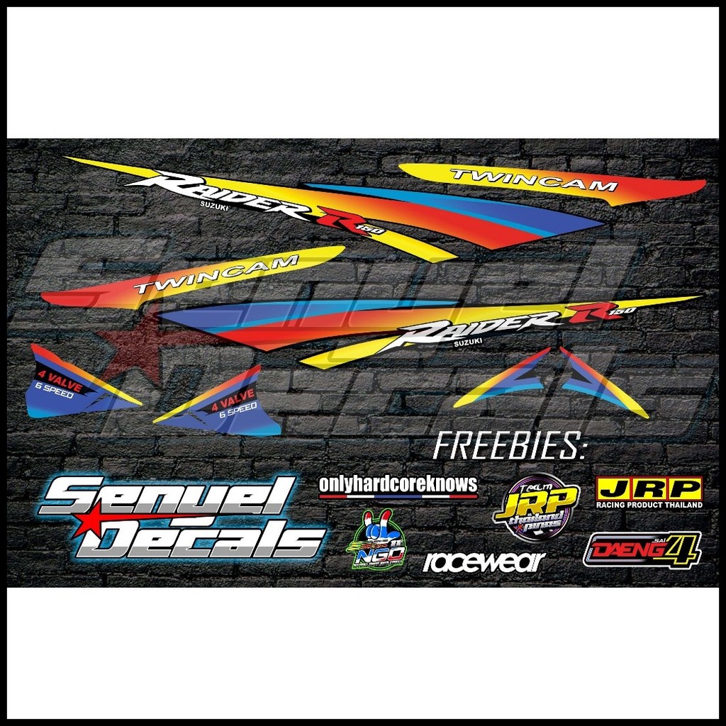 Suzuki Raider Quality Decals R150 Gen.1 | Shopee Philippines