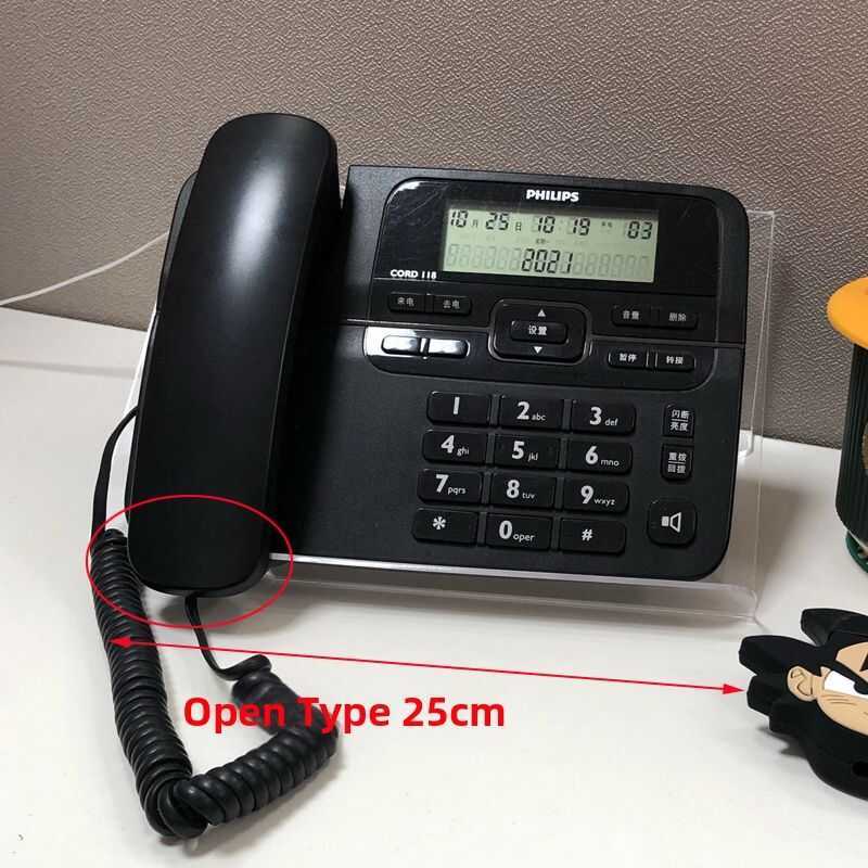 Acrylic Phone Stand Transparent Wide Desktop For Landline Phones Office ...