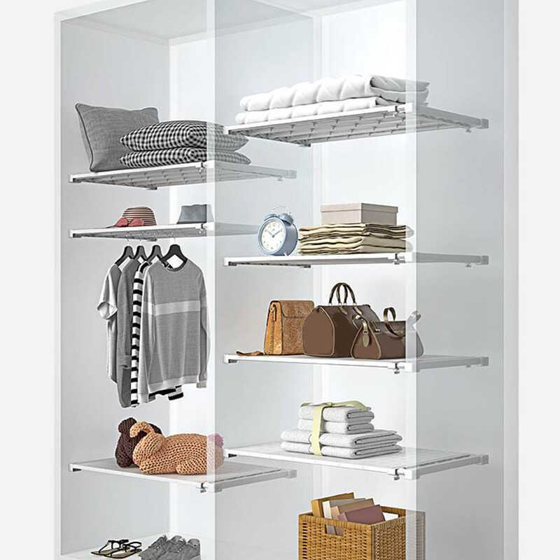 Adjustable Closet Dividers And Kitchen Organizer Set Space Saving ...