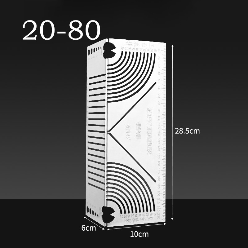 Square Tube Rounded Corners Multi-Drawing Ruler Square Tube Ruler ...