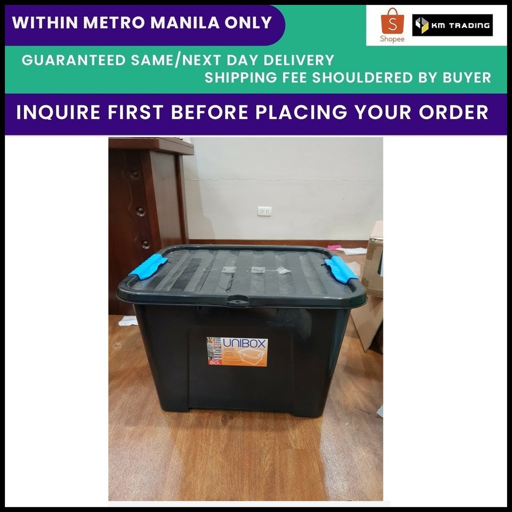 Unibox 80L Storage Box (Metro Manila only SF C/O Buyer) | Shopee ...