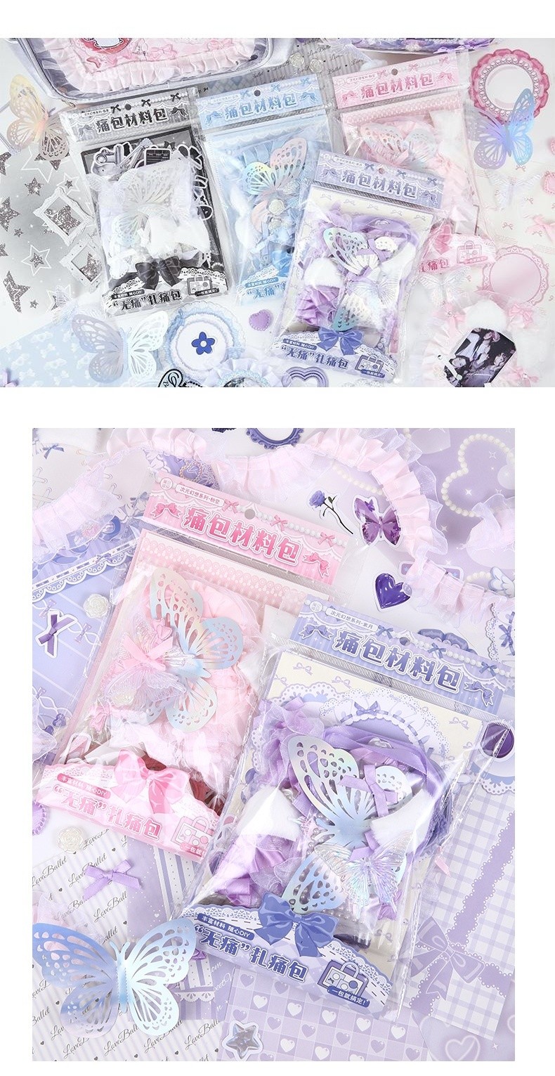 New Ita Bag Butterfly DIY Itabag Accessories Decoration Kits Scrapbook ...