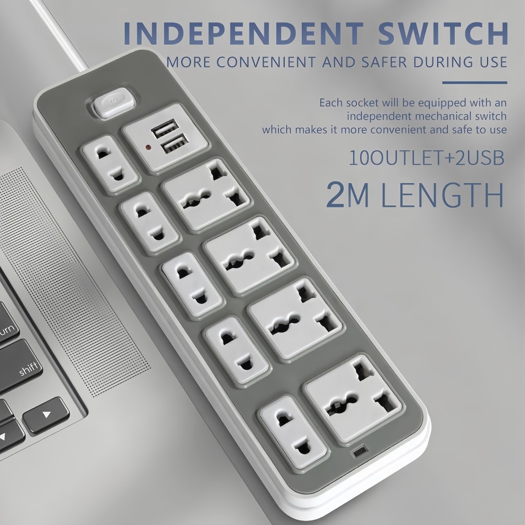 Power Socket Extension Socket Cable Moveable Multi Function Socket With ...