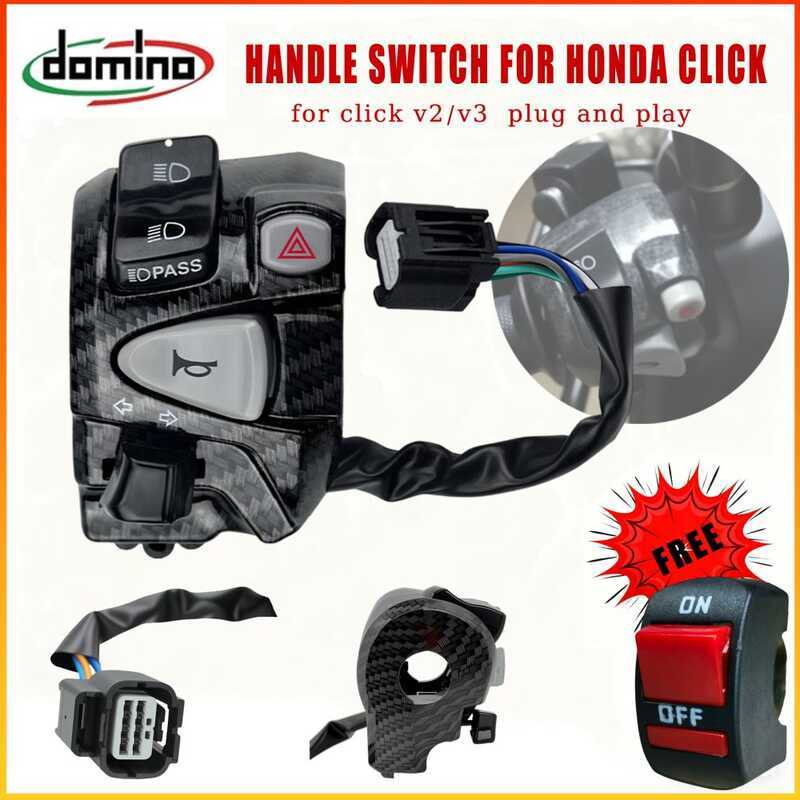IN Stocke&M Domino Handle Switch For Honda Click V2/V3 125I/150I With ...