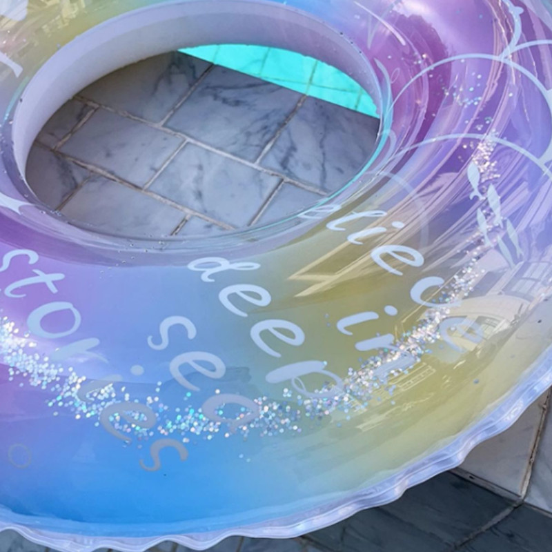 Kids Swimming Ring Inflatable Mermaid Swim Ring For Adult Safe Life ...