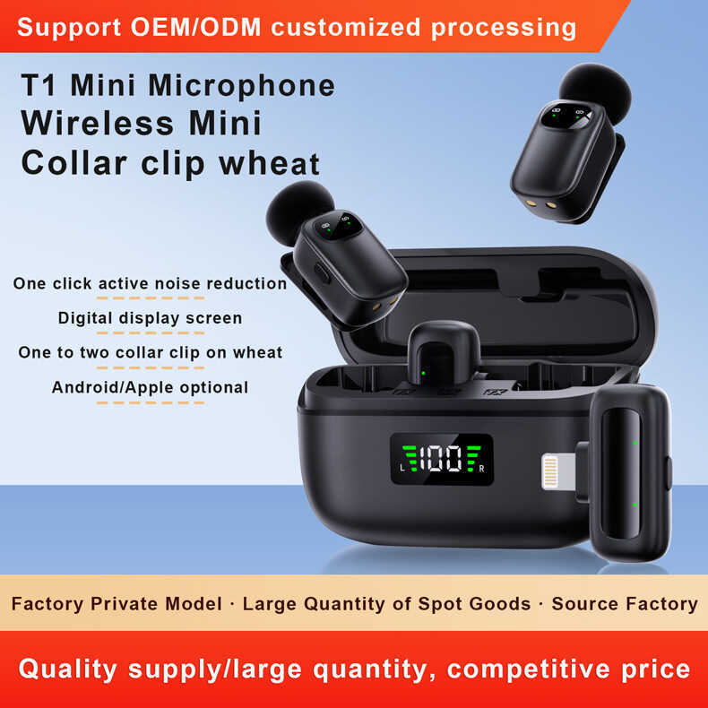 Foreign Trade Noise Reduction mini Wireless Lavalier Microphone Digital ...