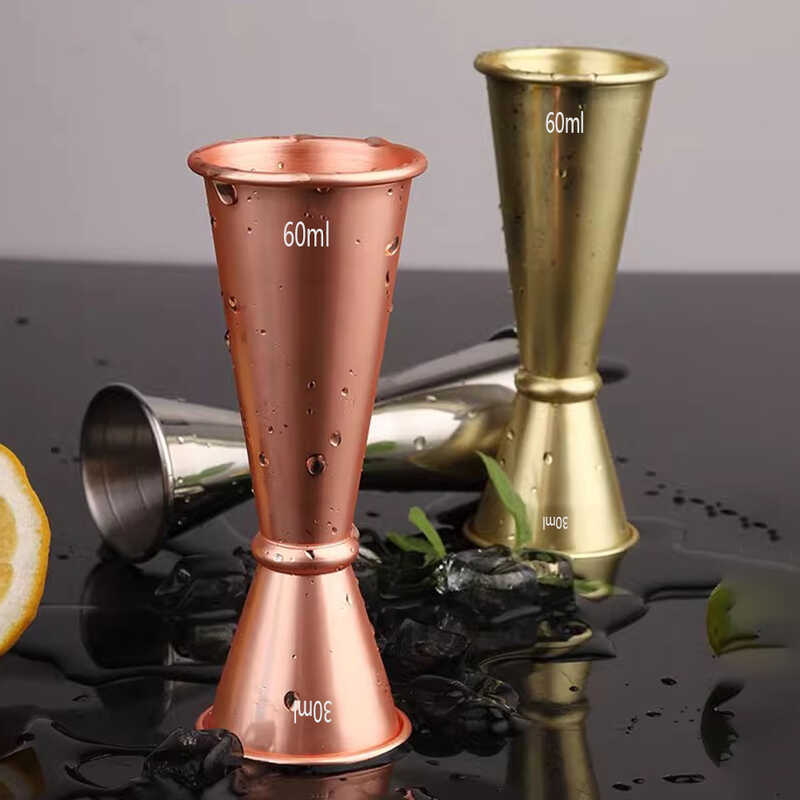 Double-Headed Steel 304 Measuring Stainless Jug Cocktail Measuring Cup ...