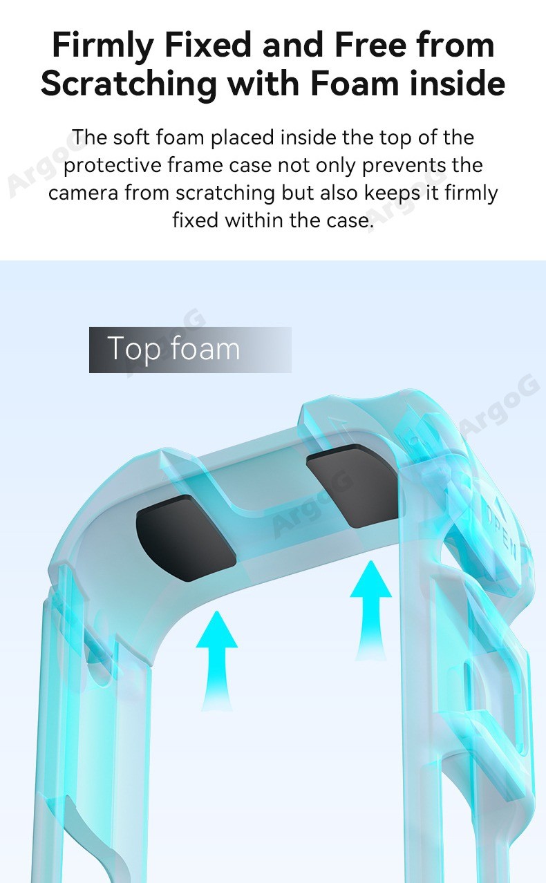aMagisn Plastic Frame Cage for Insta360 X5 / X4 /X4 Air Magnetic Quick ...
