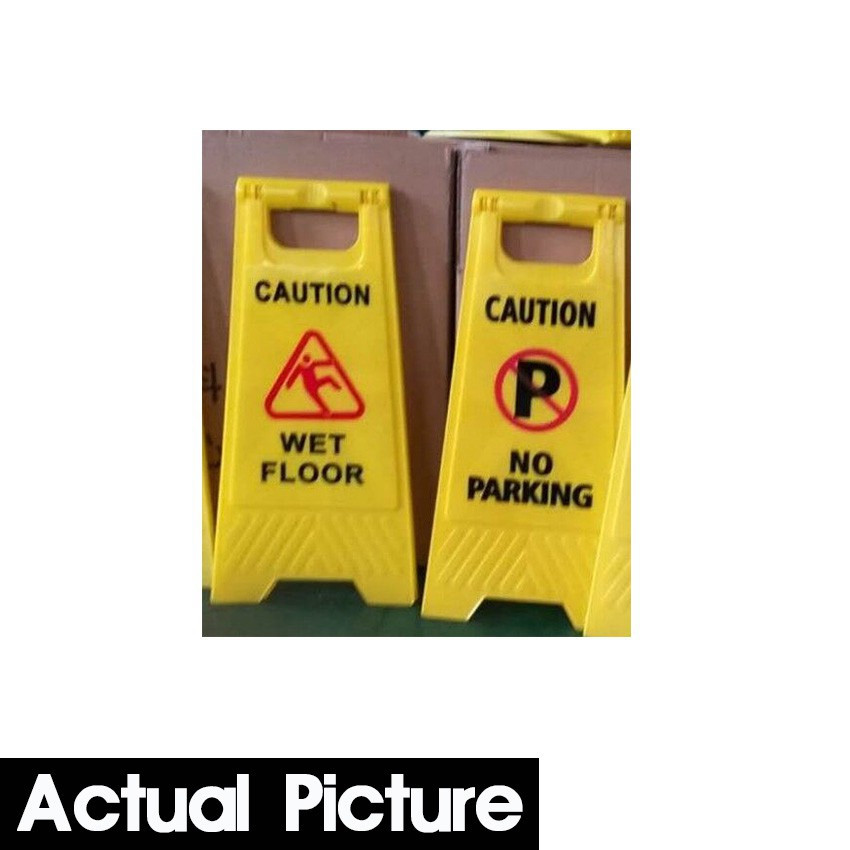 BOS*CAUTION SIGN WET FLOOR SIGNAGE Warning signs around parking lots ...