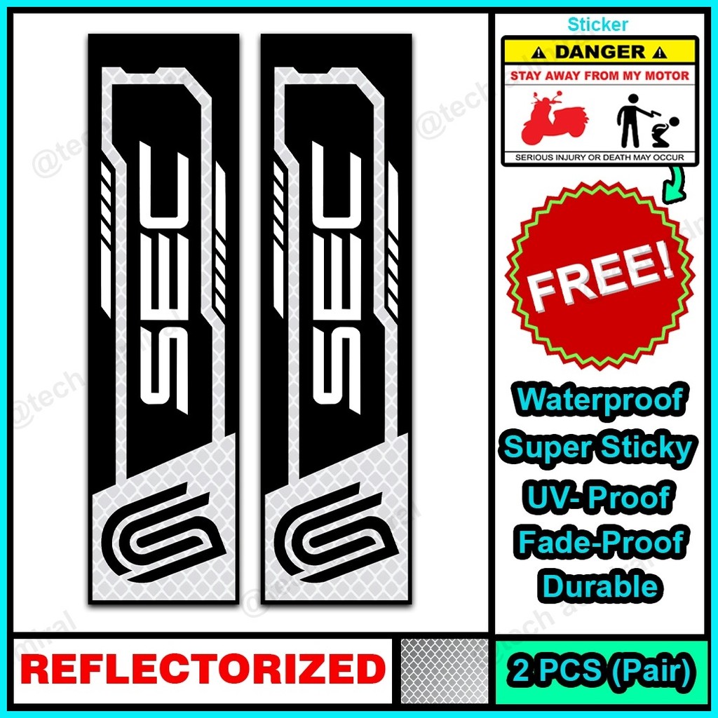 Alloy Top Box Sticker Waterproof SEC Future (REFLECTORIZED) | Shopee ...